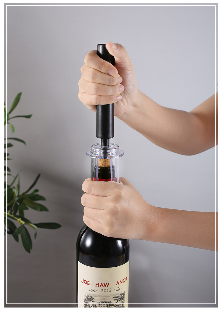 Teški nehrđajući višenamenski set za otvaranje vina - 1-u-1 otvarač za čepove i poklopce sa mehanizmom poluge, prenosivi ručni otvarač za vino, pivo, limenke sode - idealno za zabave, putovanja