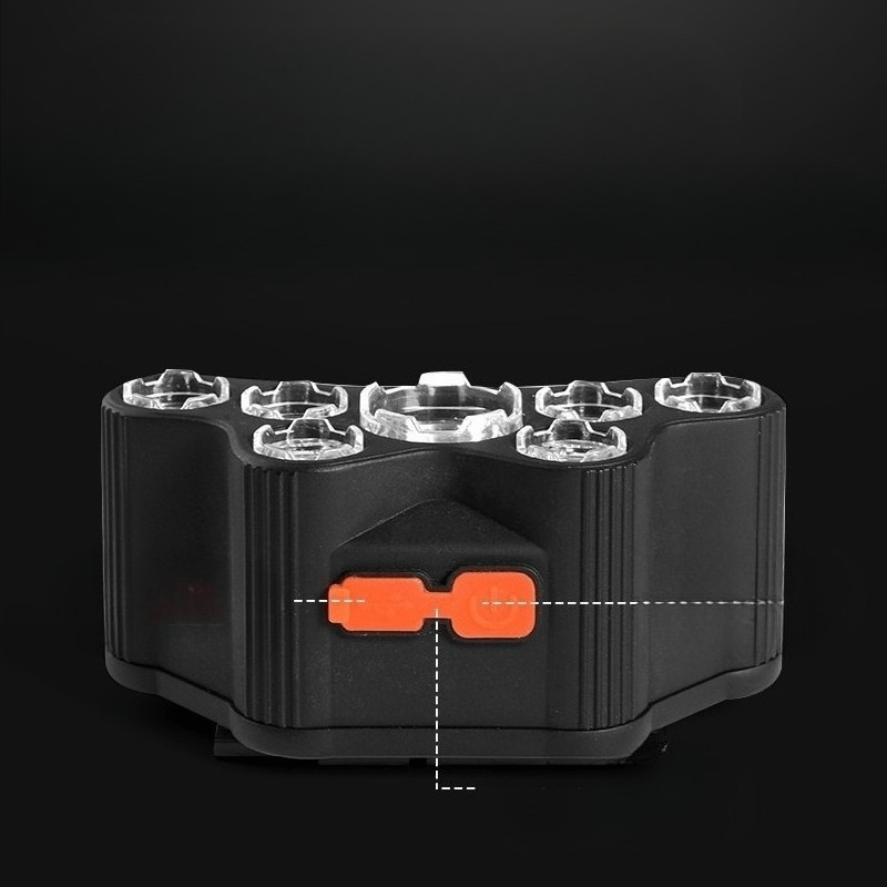 Punjiva LED čeona lampa sa uključenim - Ruke slobodne prenosiva čeona lampa pogodna za noćni ribolov, rudarstvo, kampovanje, hitne slučajeve, visoka svetlost za aktivnosti na otvorenom - Čeona lampa za noćne avanture