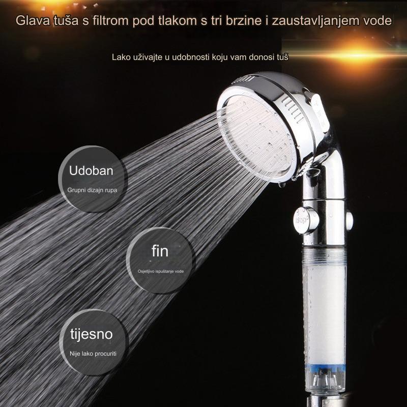 Podesivi ručni tuš sa toplom/hladnom vodom za opuštanje - Sistem za kačenje sa filterom, laka instalacija, izdržljiv tuš za spa i terapijsko kupanje