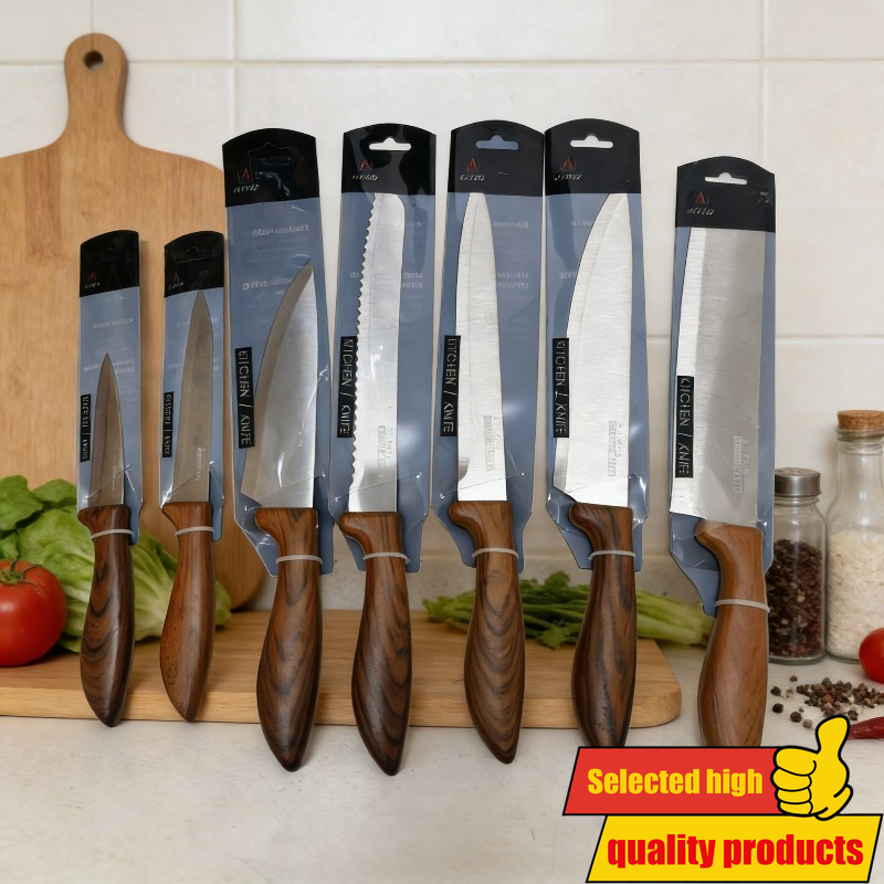 Set Kuhinjskih Noževa Višeodelni, Set Noževa od Nerđajućeg Čelika, Kuharski Nož za Voće, Set Kuhinjskih Noževa za Domaćinstvo