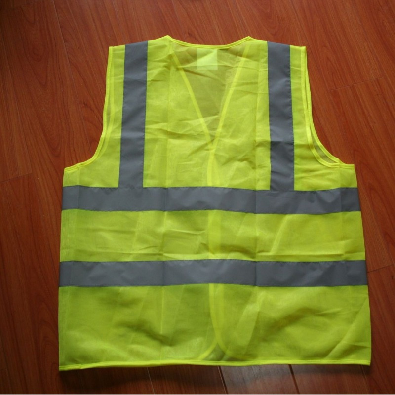 Reflektujući prsluk za inženjering i građevinarstvo, fluorescentni prsluk za noćnu bezbednost u saobraćaju, zaštitni kaput