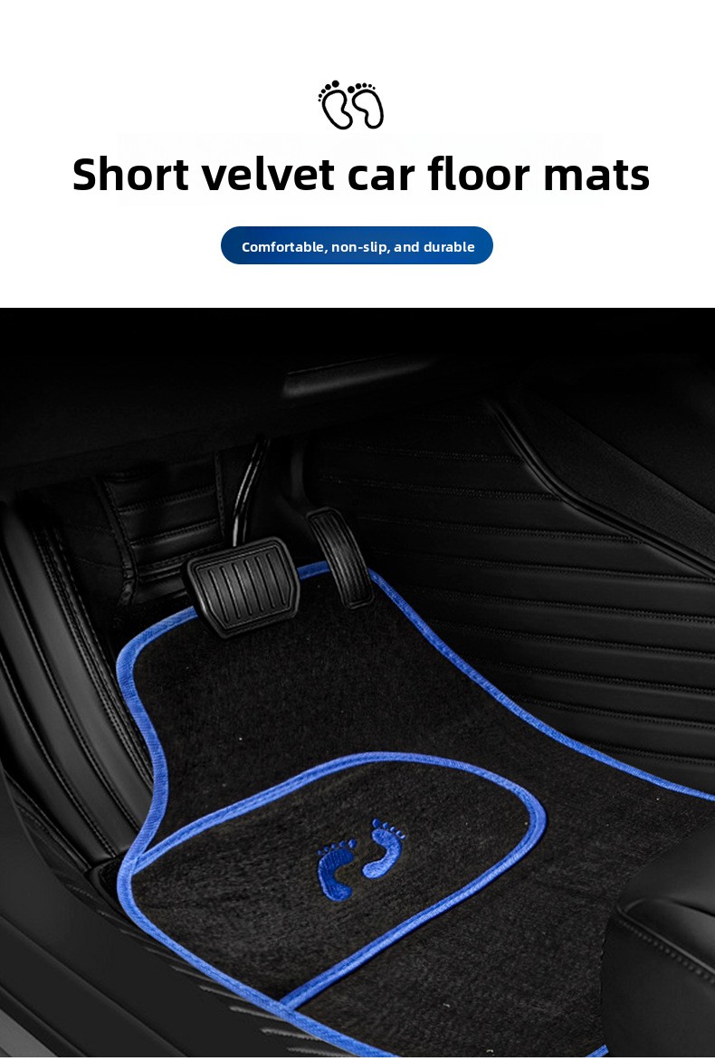 Set od 4 neklizajuće auto patosnice, dugotrajne i otporne na habanje, dodaci za enterijer za sva vozila, univerzalno pristajanje