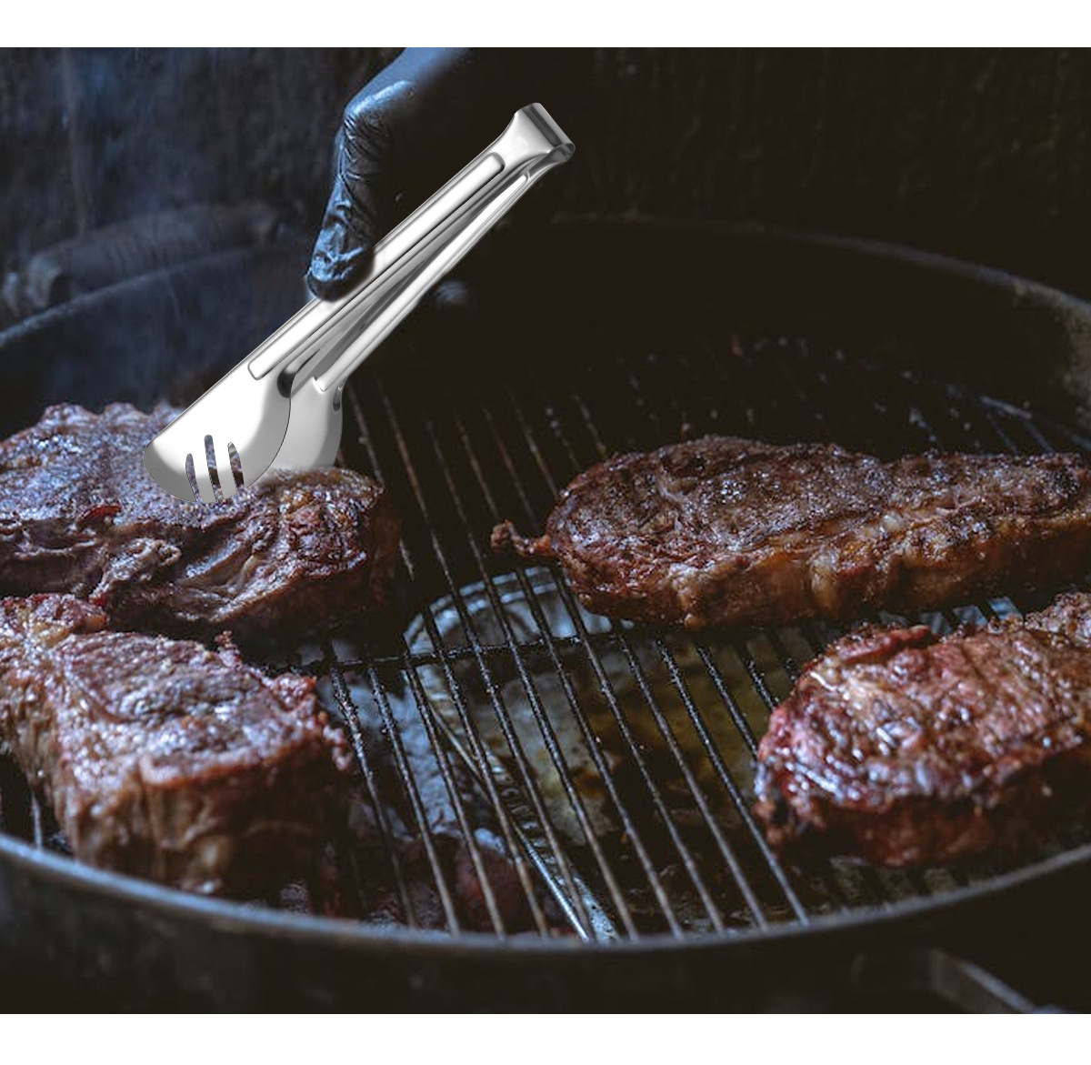 Teška Polukružna Klip za Hranu od Nerđajućeg Čelika 304 - Profesionalni Klip za Poslužavnike za Stek, Peciva, Kolače - Držač za Hotele, Restorane, Katering i Buffet Usluge - Izdržljiv Dodatak za Kuhinju i Trpezariju