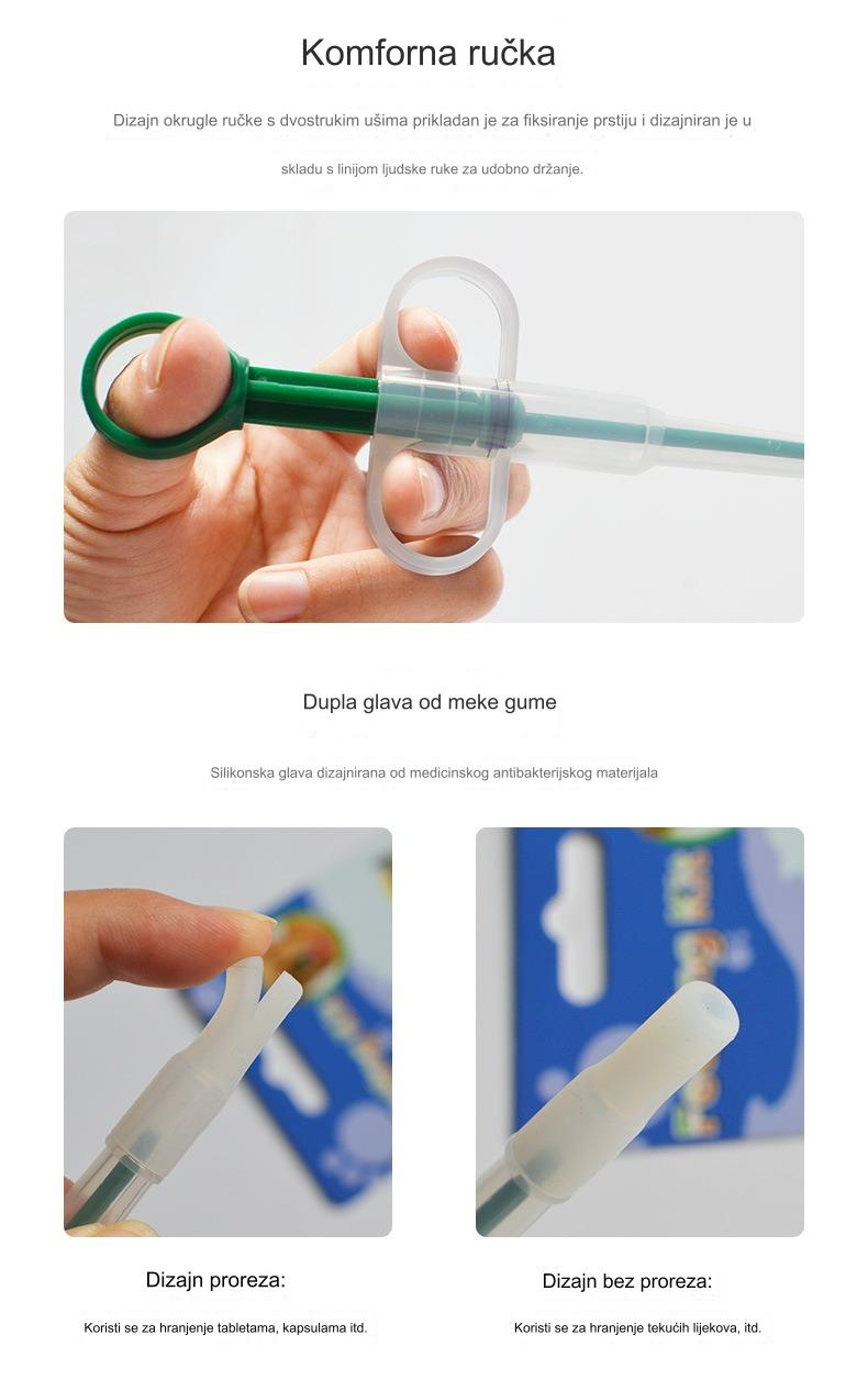 Lako i bezbedno doziranje lekova za kućne ljubimce - Push Feeder za mačke i pse | Napravljen od izdržljive plastike