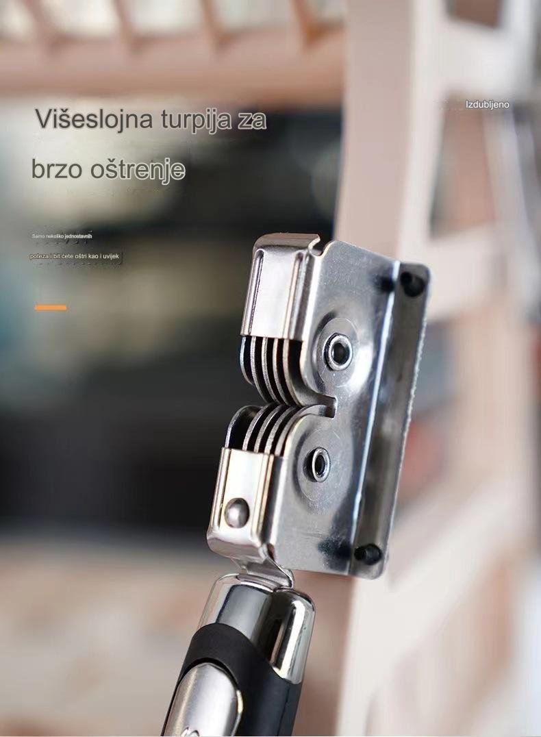 Oštrač noževa od nerđajućeg čelika | Ručni brzi oštrač sečiva, kreativni kuhinjski alat za voćne noževe, bez punjenja