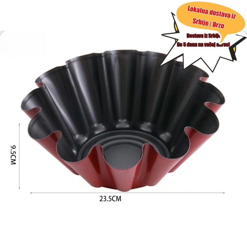 Kalup za tortu u obliku lotosovog cveta, nelepljivi ugljenični pleh za pečenje sa žlebovima, pogodan za svadbene torte, pitu od jabuka i šifon deserte - Kalupi u obliku latica, premaz za lako čišćenje, za praznične zabave i peciva