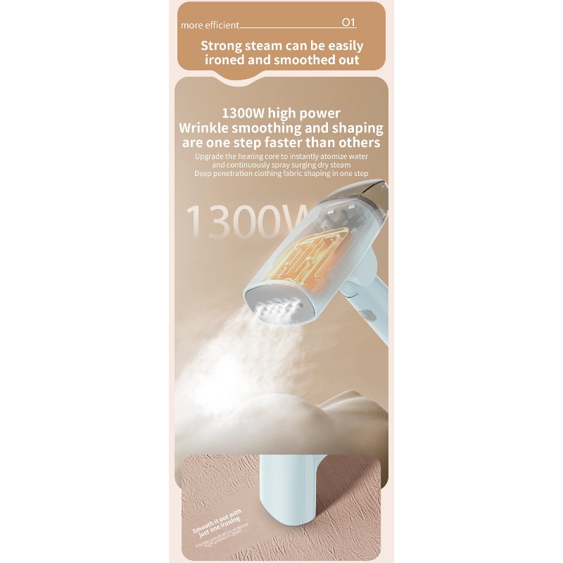 Ručna pegla za veš | Prenosiva mini električna pegla za studente, za kućnu upotrebu sa nepunjivom 9V baterijom