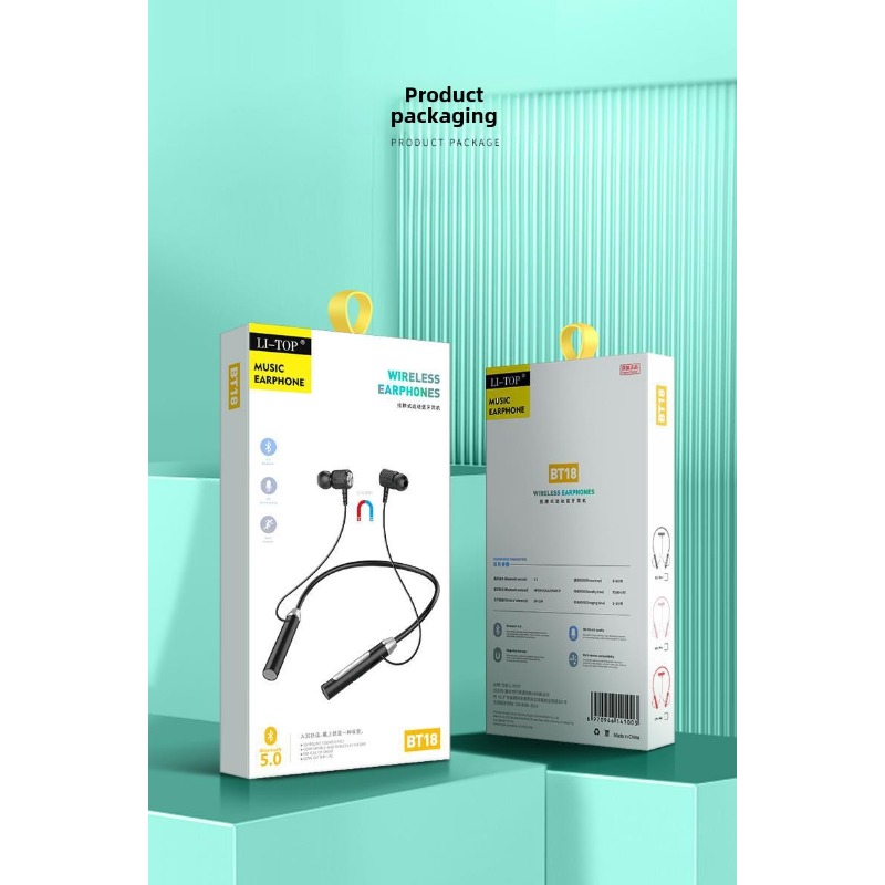 Bežične slušalice sa trakom oko vrata, stereo muzika, sportske slušalice za trčanje, dugotrajna baterija, bežične slušalice, slušalice za vežbanje, in-ear dizajn, ergonomski dizajn, slušalice otporne na znoj, visokokvalitetan zvuk, bežične in-ear slušalice