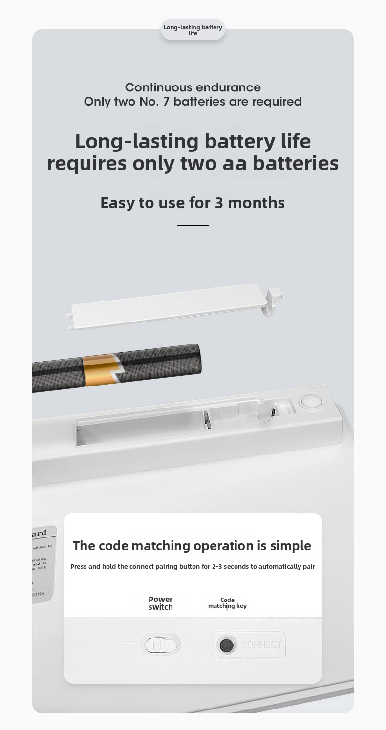 Tastatura za iPad, Mac, iOS i Android tablete/pametne telefone - QWERTY tipkanje sa tihim prekidačima, kompatibilna sa pametnim telefonima, tabletima, e-čitačima i pametnim uređajima (bez potrebe za dodatnim softverom) - Kompatibilna sa iPad Pro/Air