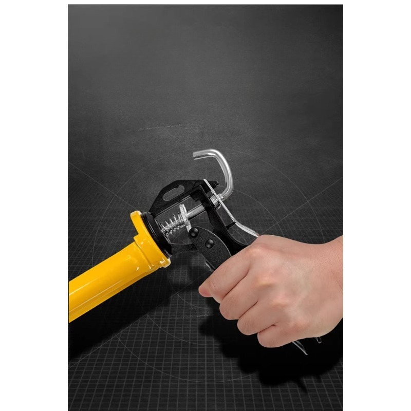 Univerzalni pištolj za fugiranje visoke izdržljivosti - ergonomski, štedljiv pištolj za fugiranje pogodan za silikon i građevinske lepkove. Zadebljani profesionalni alat idealan za kućne DIY projekte, prozore i brtvljenje u kupatilu