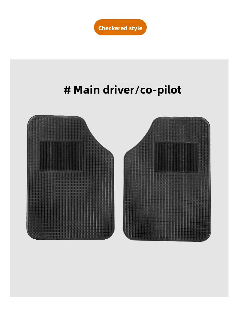 4 komada univerzalnih podnih prostirki za automobile - izdržljive PVC, neklizajuće i lako za čišćenje, pogodne za limuzine i SUV vozila, za sve sezone: proleće, leto, jesen i zima