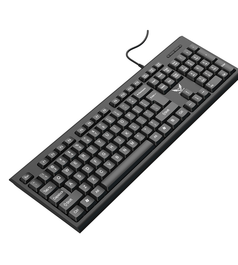 Uska Žična USB Tastatura za Poslovnu Kancelariju Kućnu Upotrebu Kompatibilna sa Desktop PC računarima, Ergonomski Dizajnirana Tastatura, Račuka Tastatura, Kompaktna Tastatura, Elegantan Dizajn, Izdržljive Tipke, Čvrsta Konstrukcija, USB Tipkanje