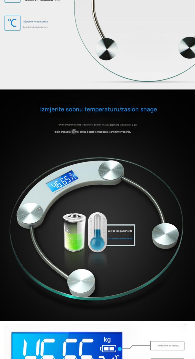 Kružna Kompaktna Digitalna Vaga