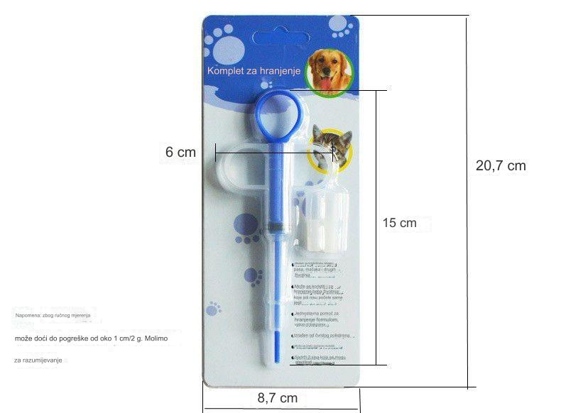 Lako i bezbedno doziranje lekova za kućne ljubimce - Push Feeder za mačke i pse | Napravljen od izdržljive plastike