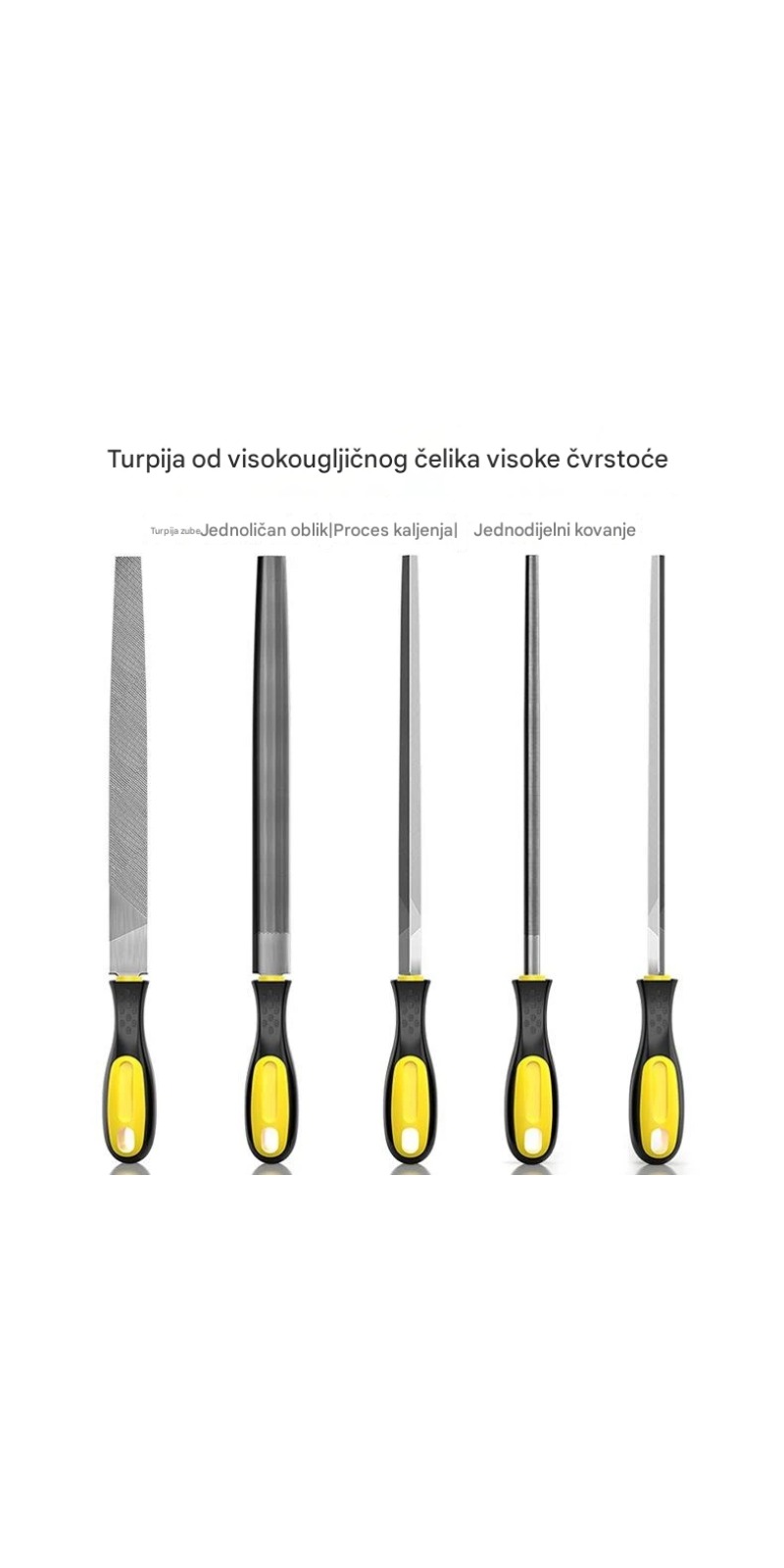 Premium Set Turpija sa Ravnim, Olim i Trouglastim Turpijama | Idealno za Obradu Metala, Drveta i Još Mnogo Toga | Bez Potrebe za Električnom Energijom