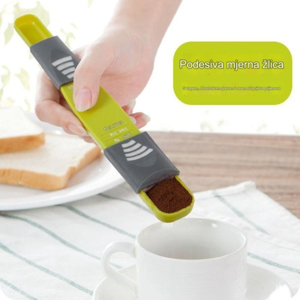 Podesiva kašika za pečenje kafe sa pokazivačem nivoa pečenja - Izdržljivi plastični držač uzoraka zrna za profesionalne pekače, metode pripreme (French Press, Espresso, Drip)