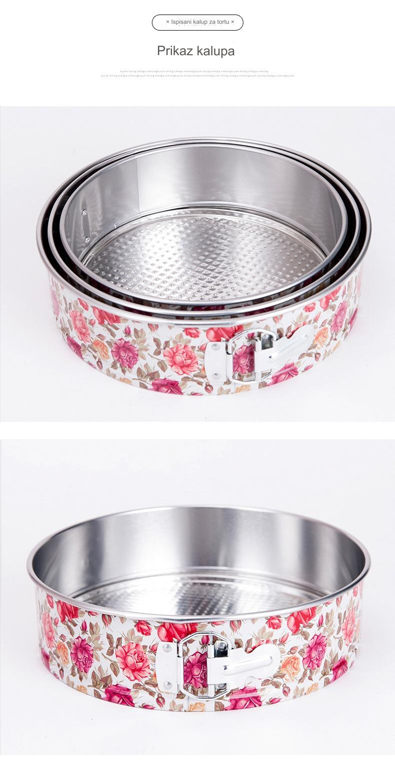 3 komada nelepljivih okruglih kalupa za torte kompatibilnih sa fritezom i rernama - okrugli kalupi sa glatkim ivicama za ravnomerno pečenje, savršeni za bundt torte, torte, anđeoske torte - izdržljivi i lako se izvlače