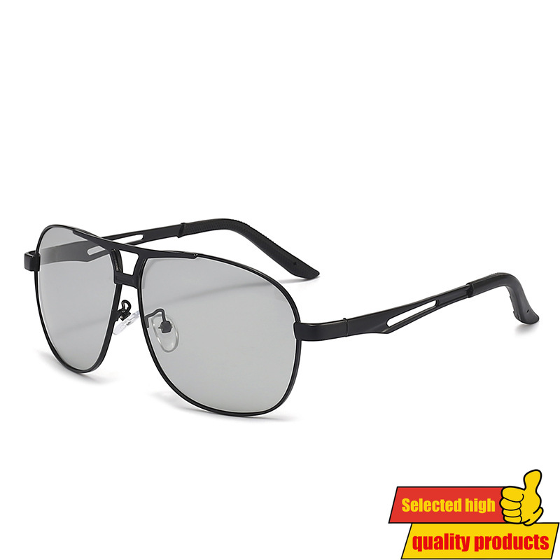 Muške polarizovane naočare | Foto-kromatske naočare za vožnju, dnevne i noćne, sa metalnim i acetatnim okvirom