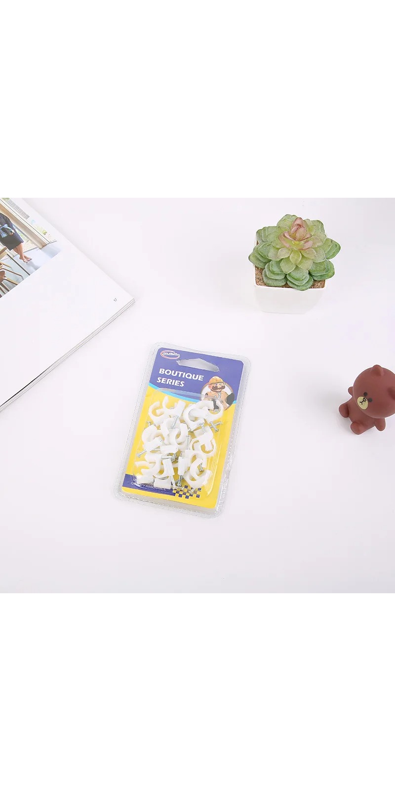 Kružna klešta za kablove za teške uslove rada | Izdržljivi držači za električne žice, organizator za kuću i kancelariju, Materijal: Ostalo