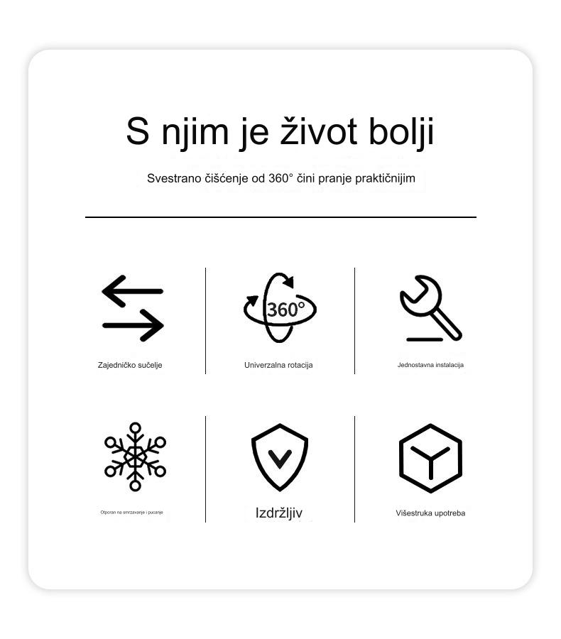 Setovi kupatilskog pribora - Produžetak slavine otporan na prskanje sa univerzalnim filterom, kombinacija kuhinjskog creva za tuširanje, filter za vodu za slavinu u kupatilu, filter za slavinu za vodu, filter za vodu za kupatilo