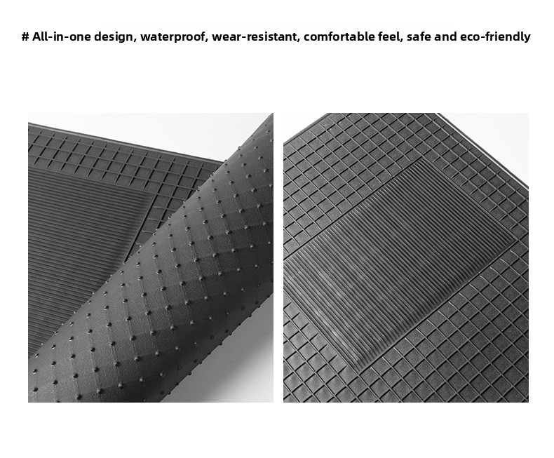 4 komada univerzalnih podnih prostirki za automobile - izdržljive PVC, neklizajuće i lako za čišćenje, pogodne za limuzine i SUV vozila, za sve sezone: proleće, leto, jesen i zima