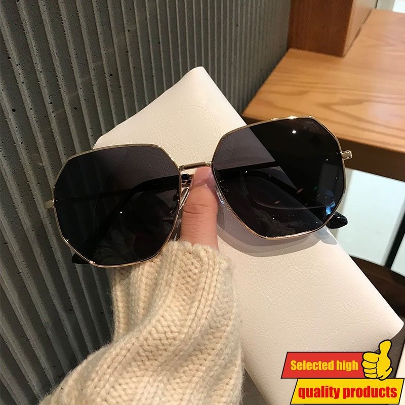 Visokokvalitetne modne naočare, Sunčane modne naočare za žene, Letnje, Poligonalni dizajn, UV zaštita, Stilski novi stil