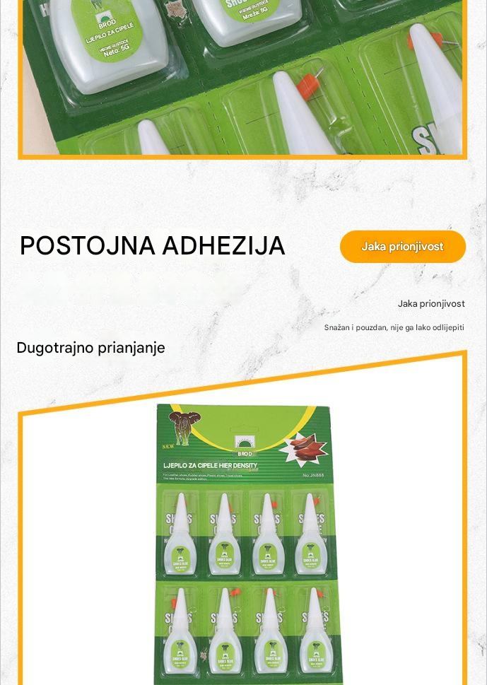 Jaka lepljiva lepak za obuću - Netoksična formula, bez hemikalija, pogodna za DIY projekte, popravku obuće, čizama i - Snažno lepljenje