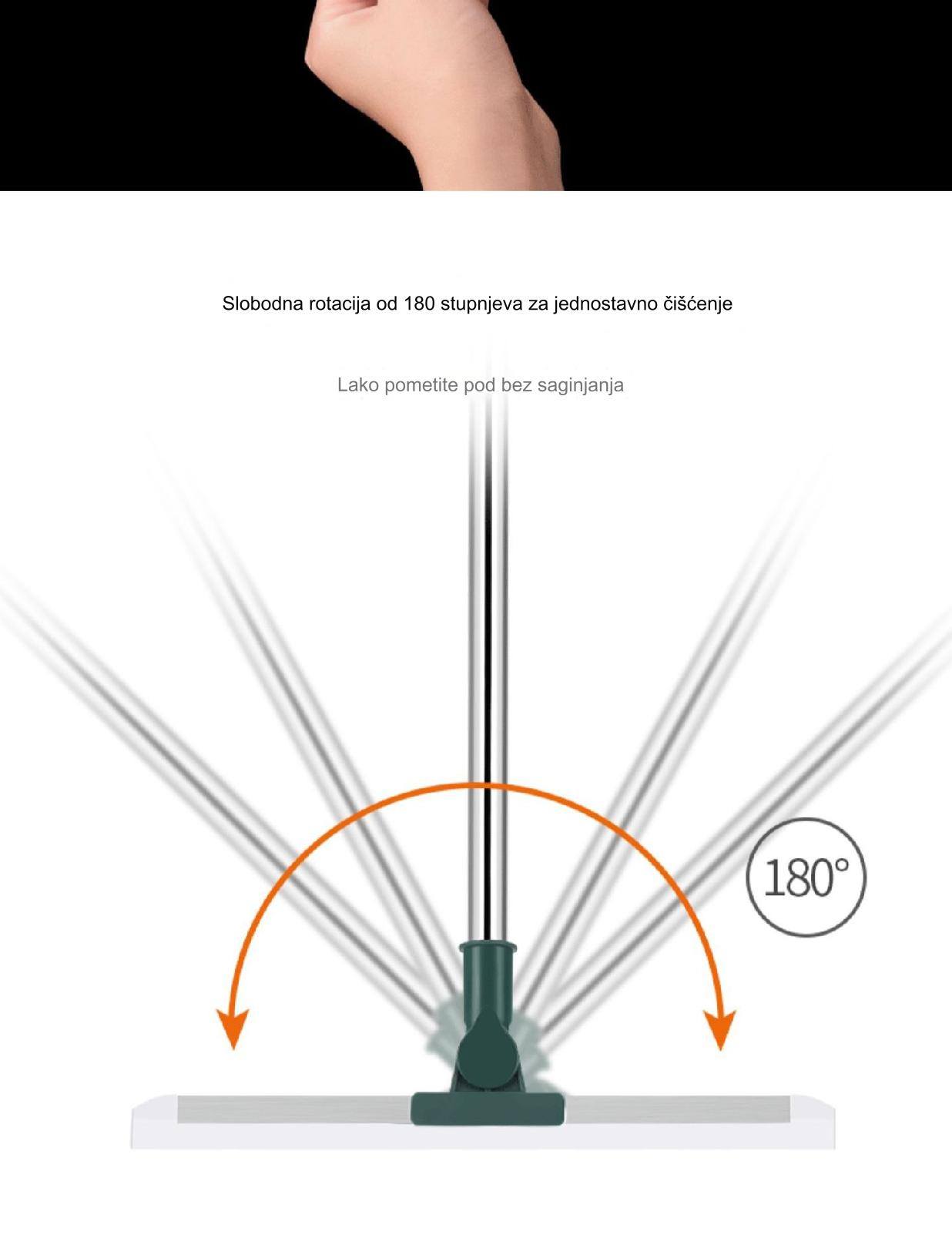 Magična metla i strugač za vodu – Dvofunkcijski ručni čistač