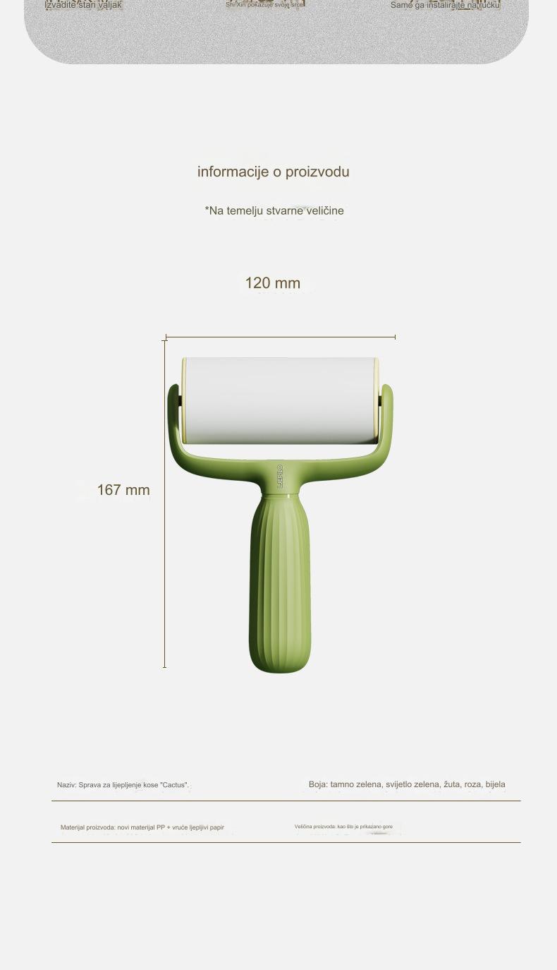 Lepljivi listići za uklanjanje dlaka kućnih ljubimaca, sa ekstra lepljivim površinom koji se lako kida, savršeni za čišćenje odeće i nameštaja