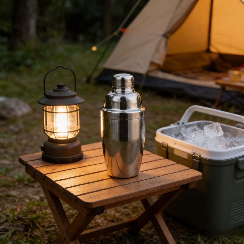 Nerđajući Čelični Šejker za Koktele - Premium Alat za Mešanje Pića, Barmenstvo i Kućnu Upotrebu