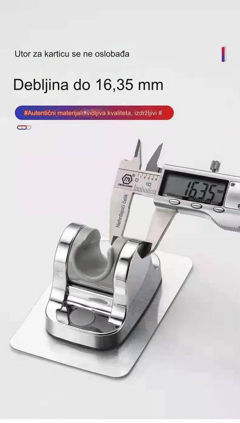 Držač za tuš glavu bez bušenja - Podesivi zidni nosač kompatibilan za ručne tuš sisteme, montaža bez bušenja, jednostavna i besplatna instalacija, organizator za kupatilo (zidni nosač za ručni tuš)