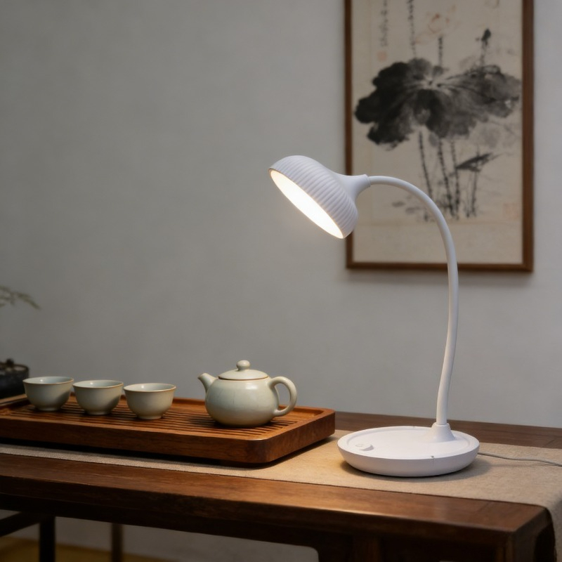LED stona lampa sa štipaljkom/bazom za spavaću sobu, studentski dom, radni prostor, osvetljenje za zaštitu očiju