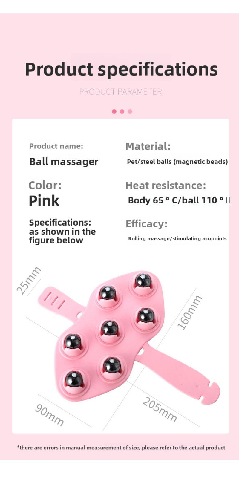 Magnetni masažer valjak za opuštanje mišića, masaža leđa, nogu i struka