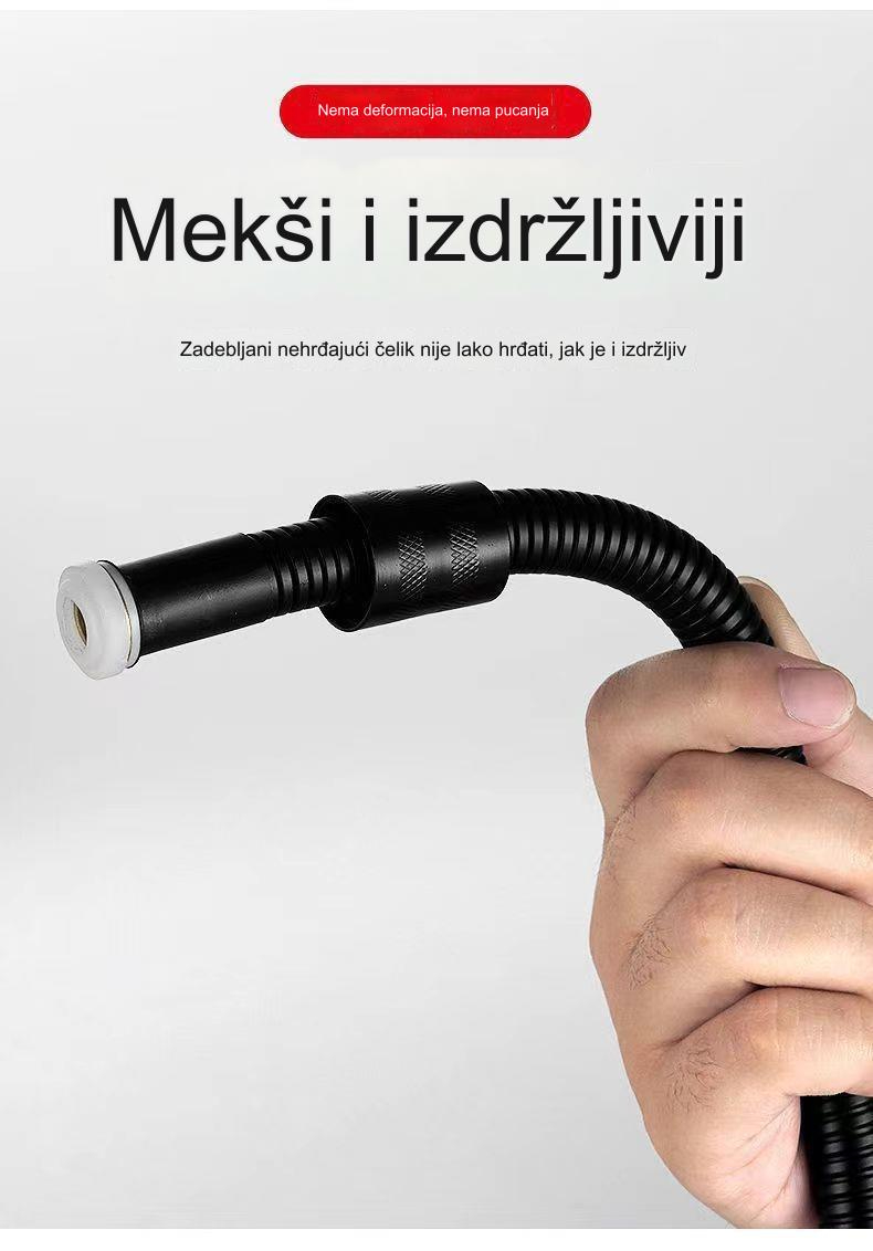 Moderni tuš sistem montiran na plafon sa kišnim tuš crevom i ručnim tušem - komplet dodataka za kupatilo montiran na plafon, jednostavna instalacija, komplet za tuširanje za praktičnost kupanja