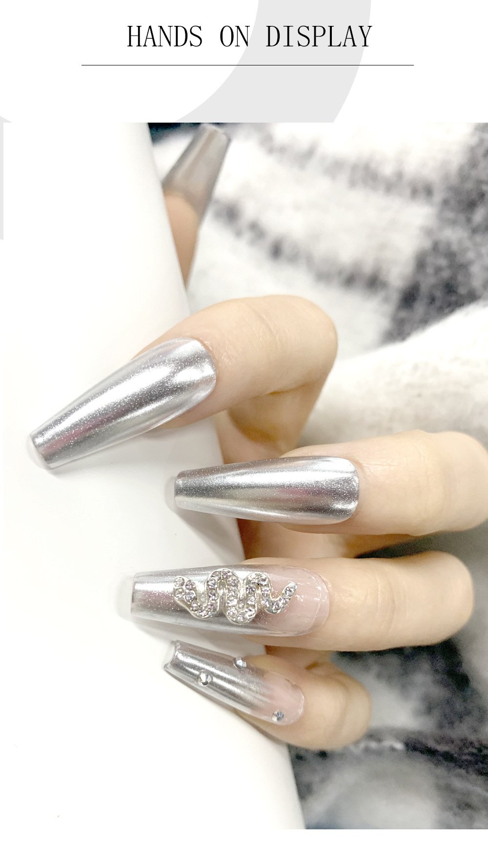 Set lakova za nokte sa šljokicama u 6 boja | Metalik čvrsti pigment u prahu za manikir, trendi Ins stil