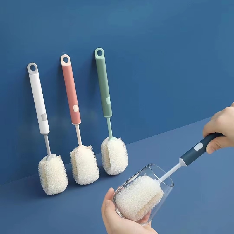 Četka za čaše, Četka za flaše, Četka za vinske čaše | Plastična zamenska glava četke za uklanjanje za termos i čaše za vodu, Nenapunjena