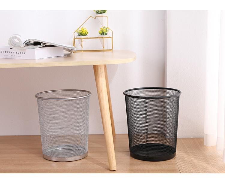 Moderna minimalistička kanta za smeće otvorenog tipa sa dizajnom žice sa bodljama - Veliki i mali kapacitet, ručno upravljanje, izdržljiva kanta za kuhinju, kupatilo, kancelariju, dnevnu sobu - Higijensko odlaganje otpada, bez poklopca/električne energije, kućni organizator za skladištenje koji štedi prostor