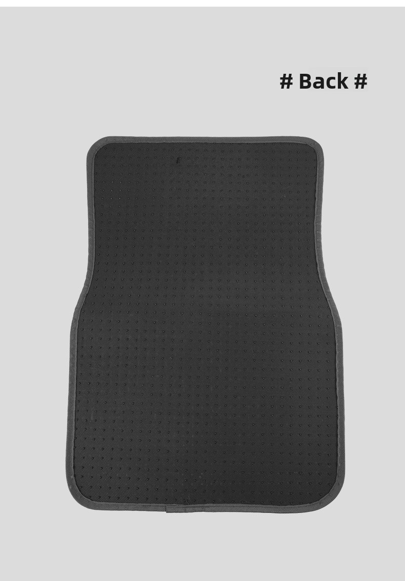 4 komada sive ili crne univerzalne podloge za auto, veštačka sisal tkanina, neklizajuće podloge pogodne za crne/braon/crvene enterijere, elegantan jednobojni dizajn, efikasno dekorira i skuplja dlake kako bi enterijer bio čist, lako se peru