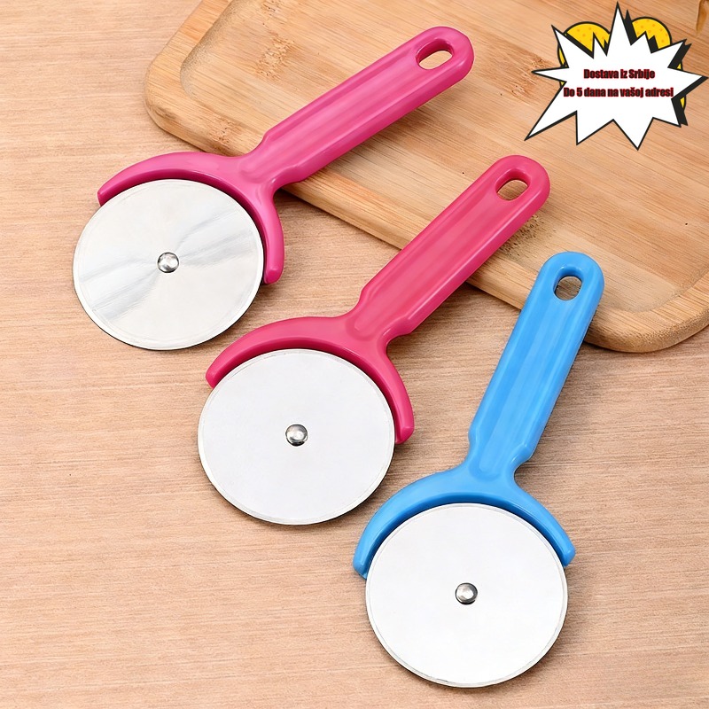 Neophodan za pečenje! Vredan rezač za picu od nerđajućeg čelika, sekač sa točkom, siguran nož za sečenje bez napora, alat za pečenje za kućnu kuhinju