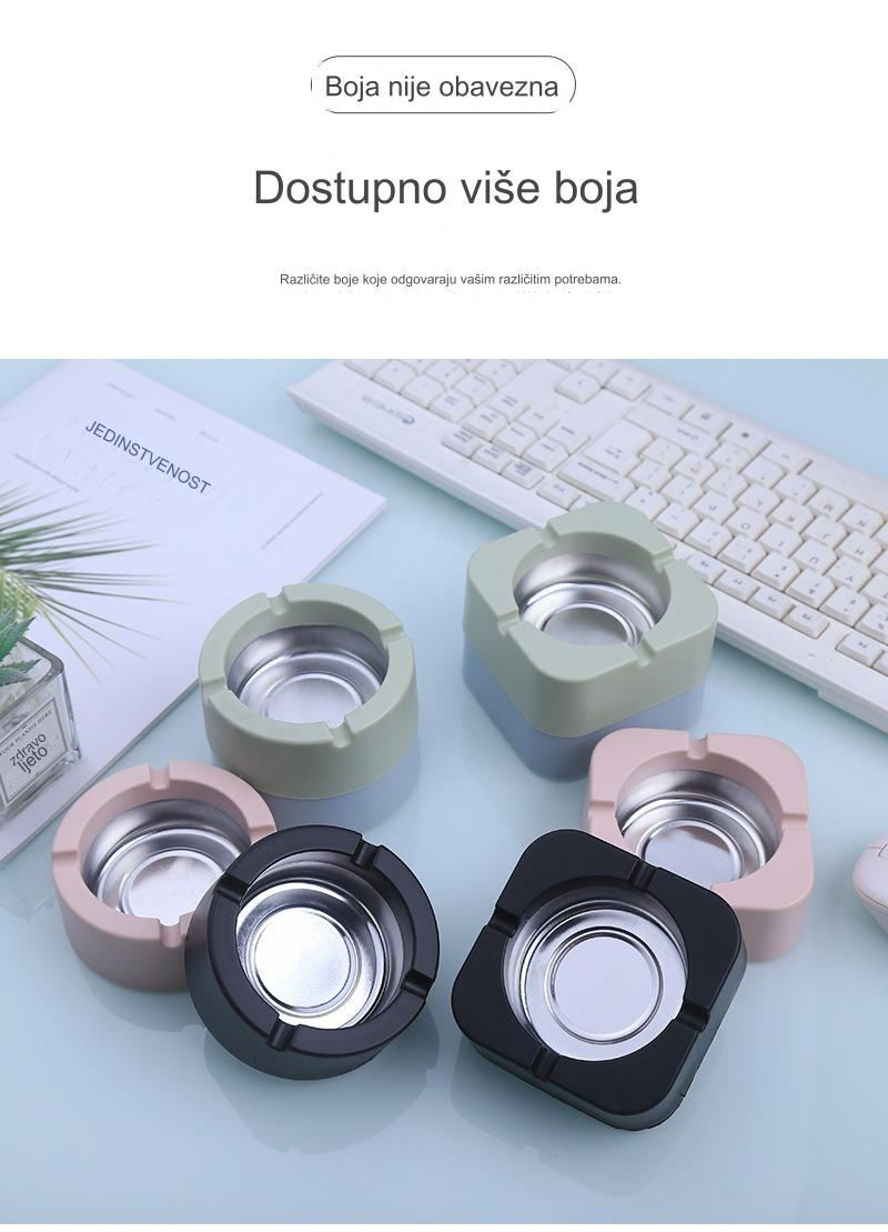 Unikatna pepeljara za cigarete | Veliki kapacitet, personalizovani dizajn, plastični materijal za kućnu i kancelarijsku upotrebu