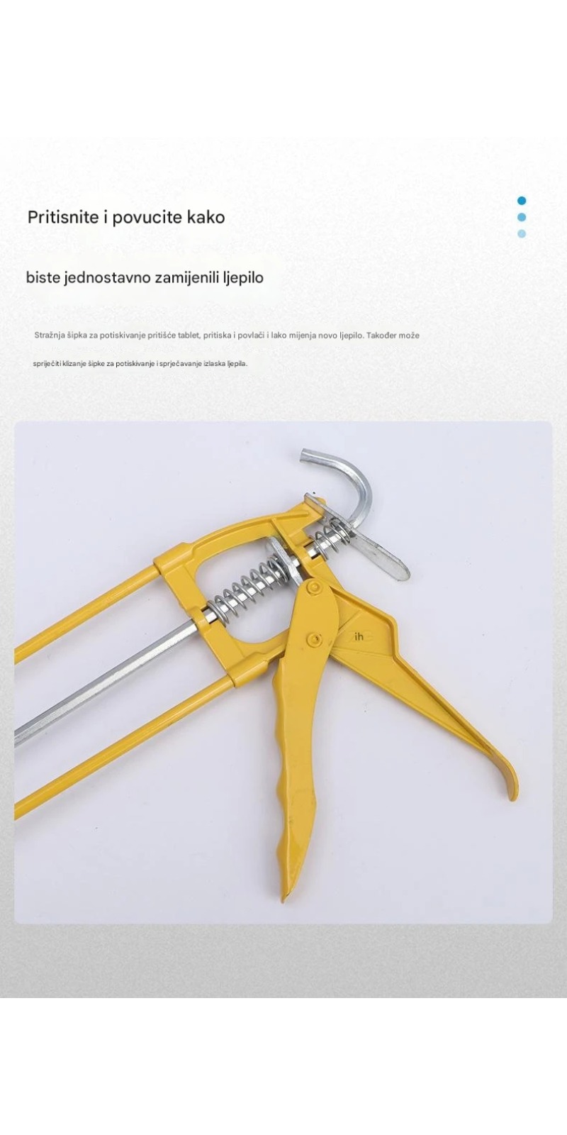 Ručna multifunkcionalna pištolj za fugiranje sa podesivim nastavkom - za teške uslove, lepak i brtvilo za prozore, kade - kompatibilan sa lepkom, fugom, za renoviranje i dekoraciju doma (bez baterija)