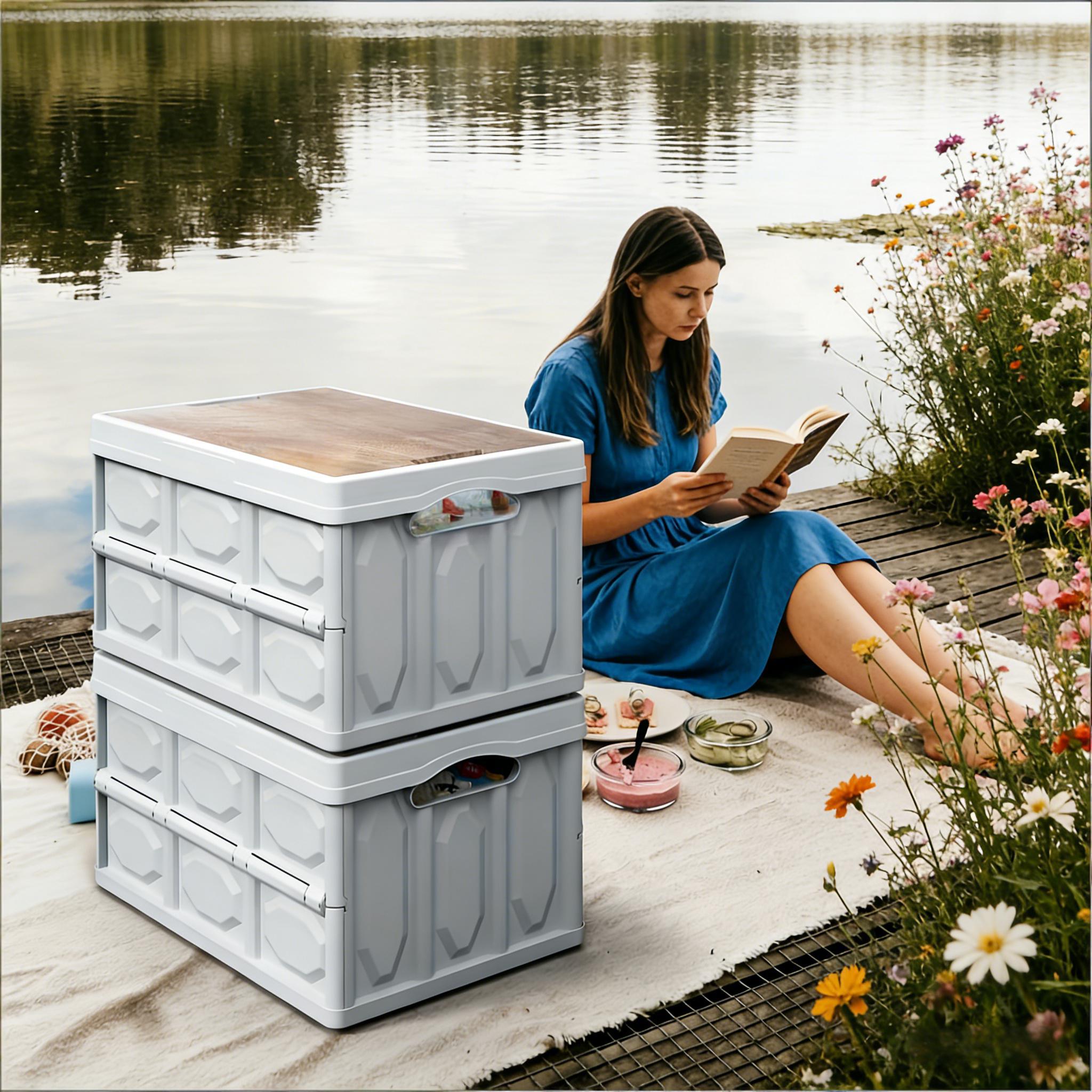 Prenosivi kontejner za skladištenje za kampovanje, sklopiva jedinica za skladištenje za kampovanje, kutija za skladištenje za kuću i gepek automobila, spoljna sklopiva kutija za skladištenje, višenamenska kutija za skladištenje u vozilu, kućna raznovrsna kutija za skladištenje, kutije za skladištenje za organizovanje