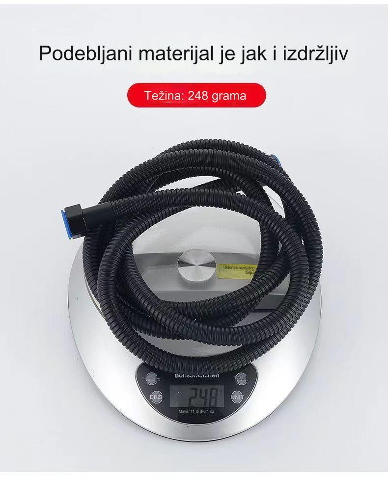 Moderni tuš sistem montiran na plafon sa kišnim tuš crevom i ručnim tušem - komplet dodataka za kupatilo montiran na plafon, jednostavna instalacija, komplet za tuširanje za praktičnost kupanja