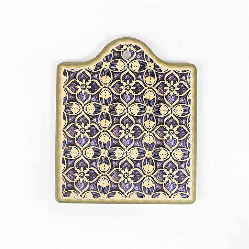 Toplotno otporna keramička podmetača za lonce, kompatibilna za štednjak i epoksidne stolove, debela toplotno otporna zaštita za lonce, tave i vruća jela (1cm)