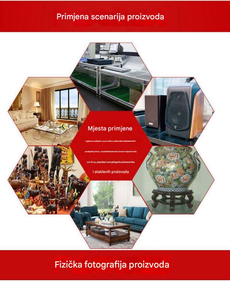 Samolepljive filc podloge za zaštitu nameštaja - Neklizajuće, za uglove, otporne na ogrebotine, za vinilne podove - Laka instalacija (bez alata/ekser), izdržljive za kućnu i komercijalnu upotrebu