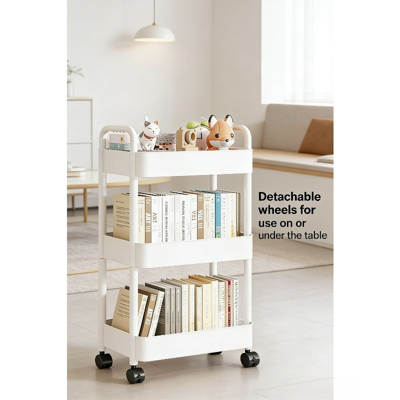 Višeslojna mobilna kolica za odlaganje, neophodna za organizaciju vašeg spavaće sobe, dnevne sobe i automobila; odličan predmet za pripremu za praznike i svakodnevne potrebe