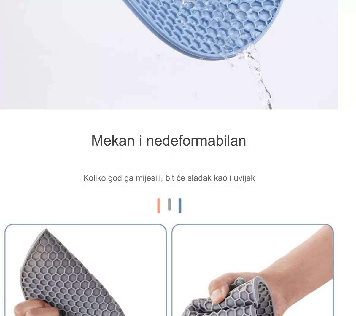 Nepoklizne gumene podmetače za kuhinju i trpezu - Izdržljivi zaštitnici stola otporni na toplotu i vlagu sa neklizajućom podlogom, zaštita za vruće posude, lonce i tave - Trajni podmetači za kućnu ili komercijalnu upotrebu