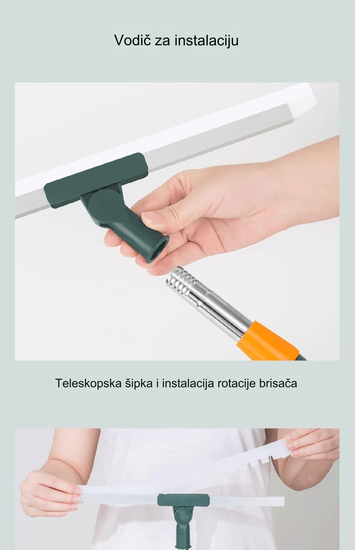 Magična metla i strugač za vodu – Dvofunkcijski ručni čistač