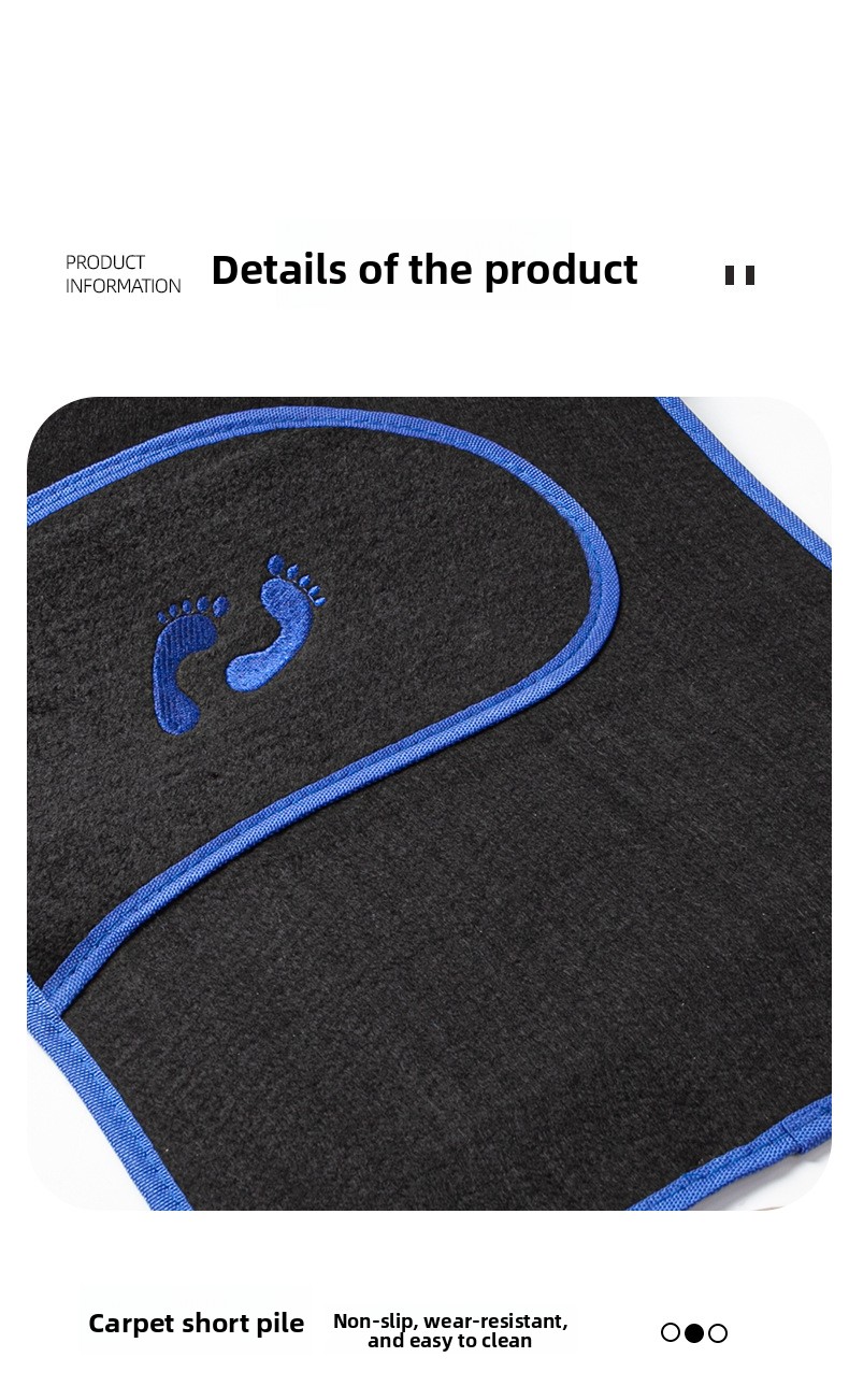 Set od 4 neklizajuće auto patosnice, dugotrajne i otporne na habanje, dodaci za enterijer za sva vozila, univerzalno pristajanje