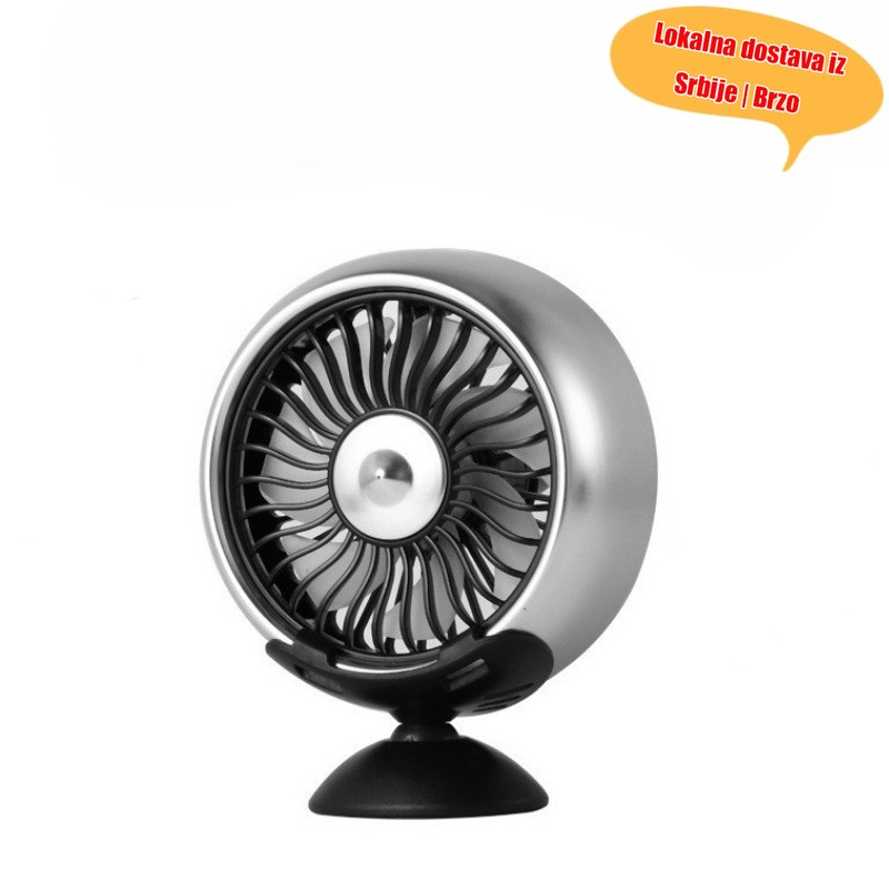 USB ventilator za ventilaciju automobila - Rad bez lopatica, kompaktan i prenosiv sa kontrolom na dodir, USB Plug & Play sistem za hlađenje za unutrašnjost automobila, centralnu konzolu, instrument tablu - Izdržljiva akrilna konstrukcija, nije potrebna instalacija